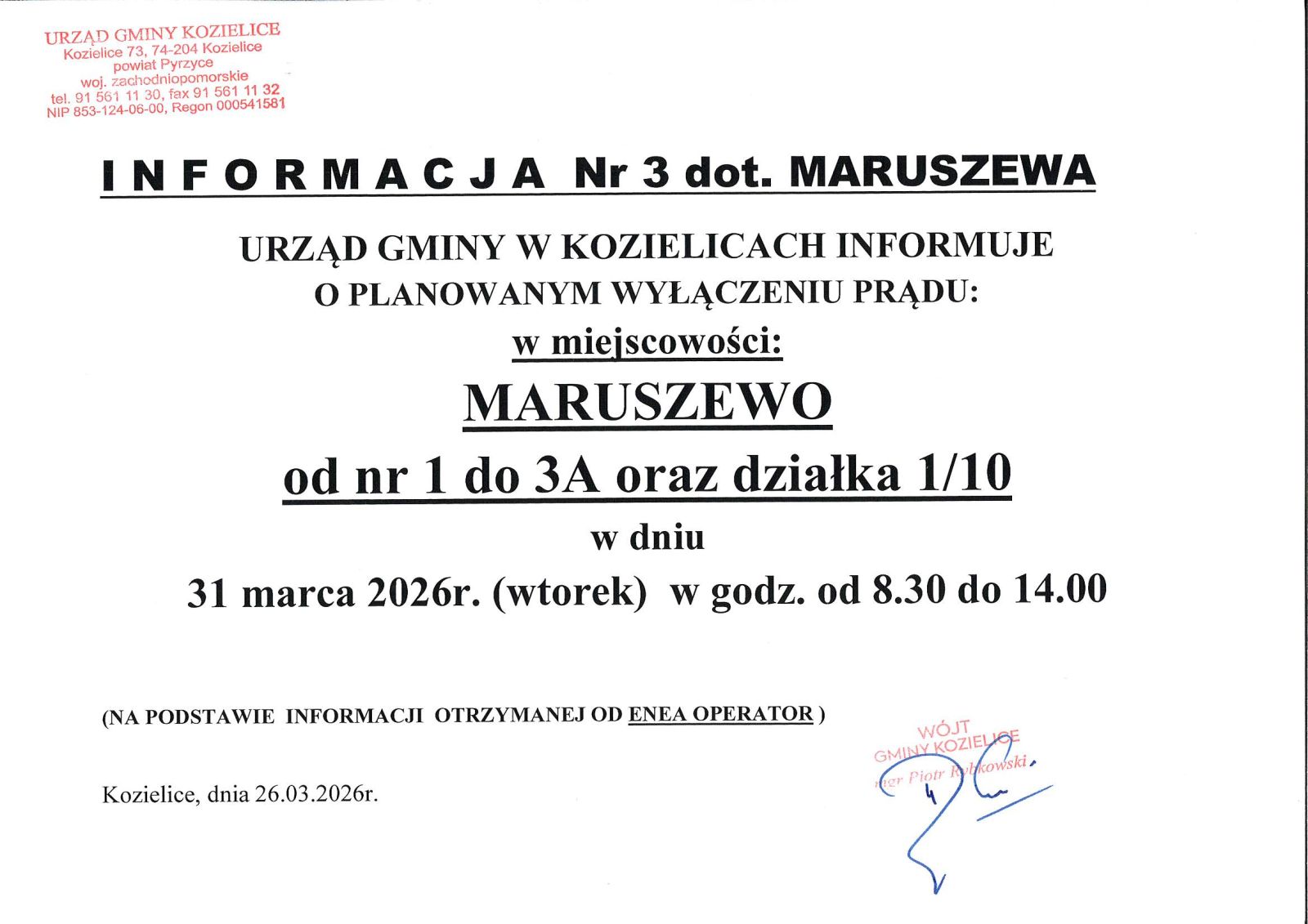 Zdjęcie: INFORMACJA