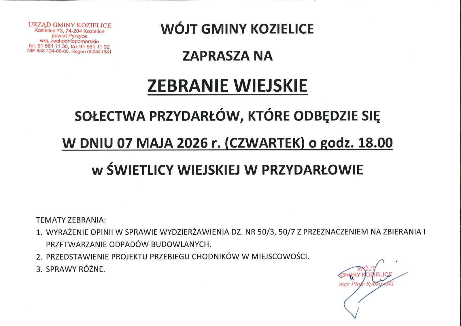 Zdjęcie: INFORMACJA