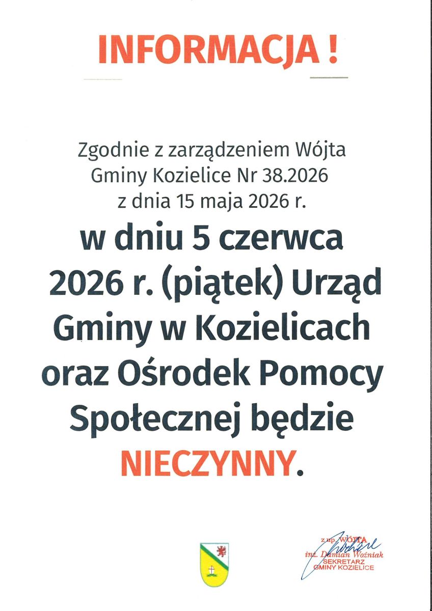 Zdjęcie: INFORMACJA
