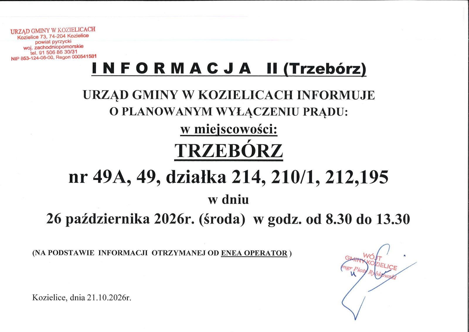 Zdjęcie: INFORMACJA
