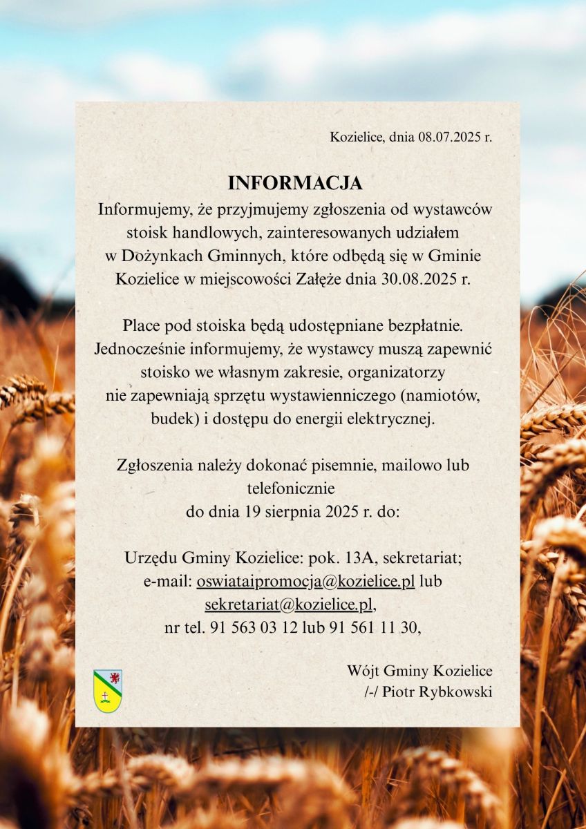 Zdjęcie: INFORMACJA