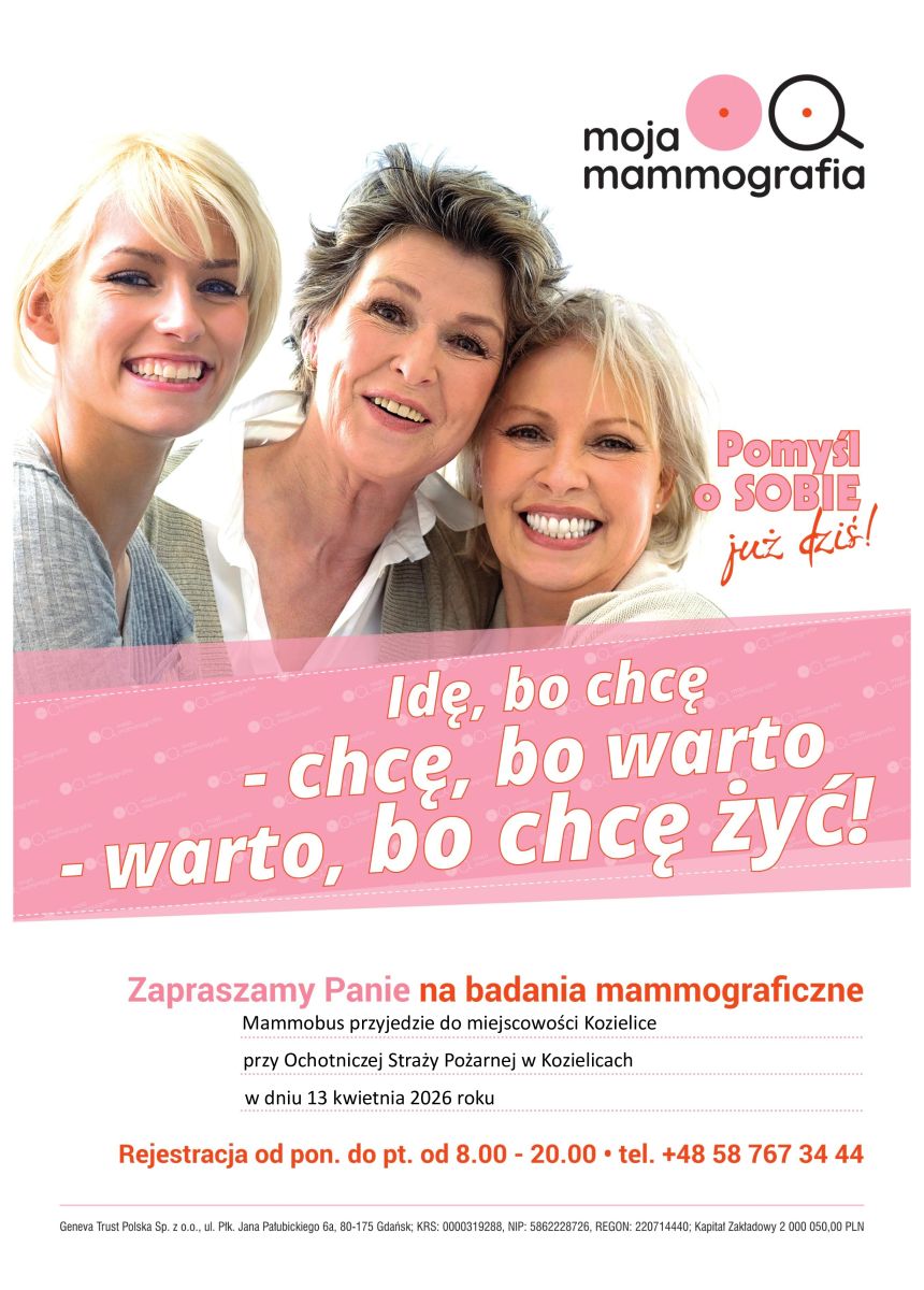Zdjęcie: Zapraszamy Panie na BADANIA MAMMOGRAFICZNE