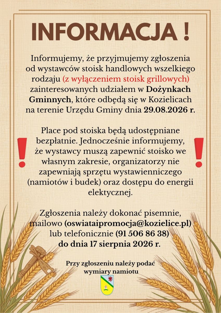 Zdjęcie: INFORMACJA