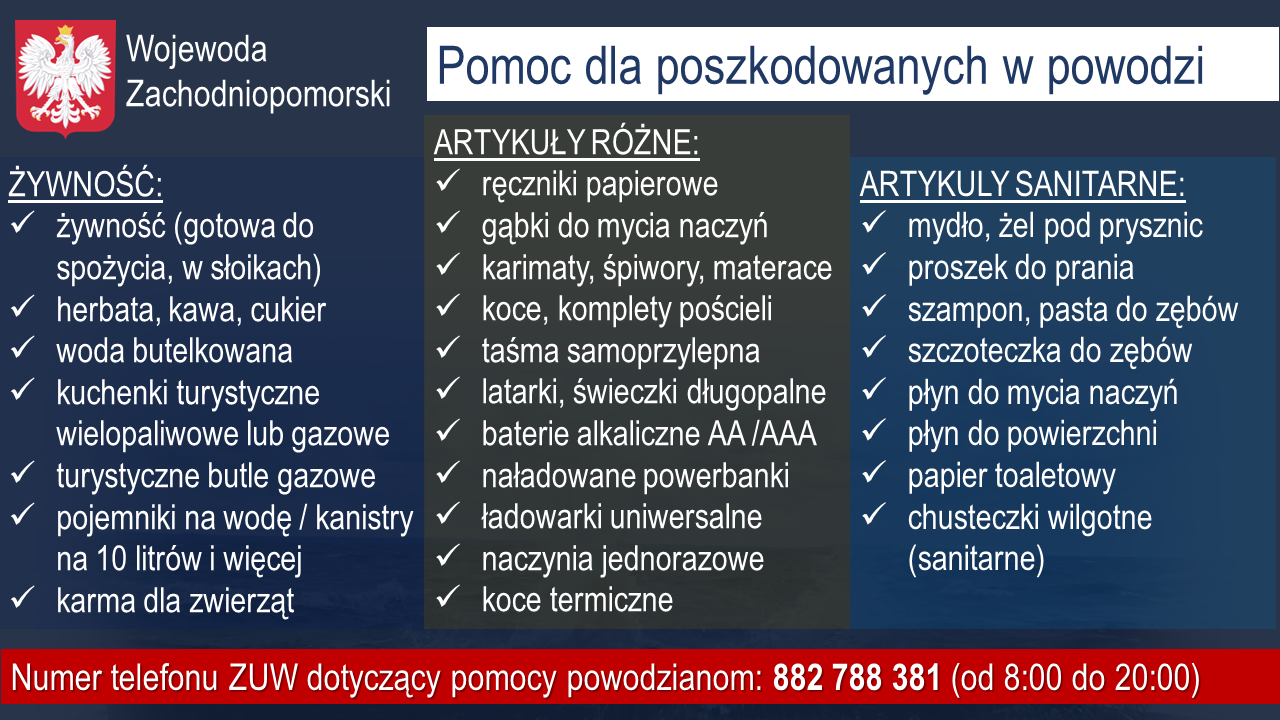 Zdjęcie: POMOC DLA POWODZIAN