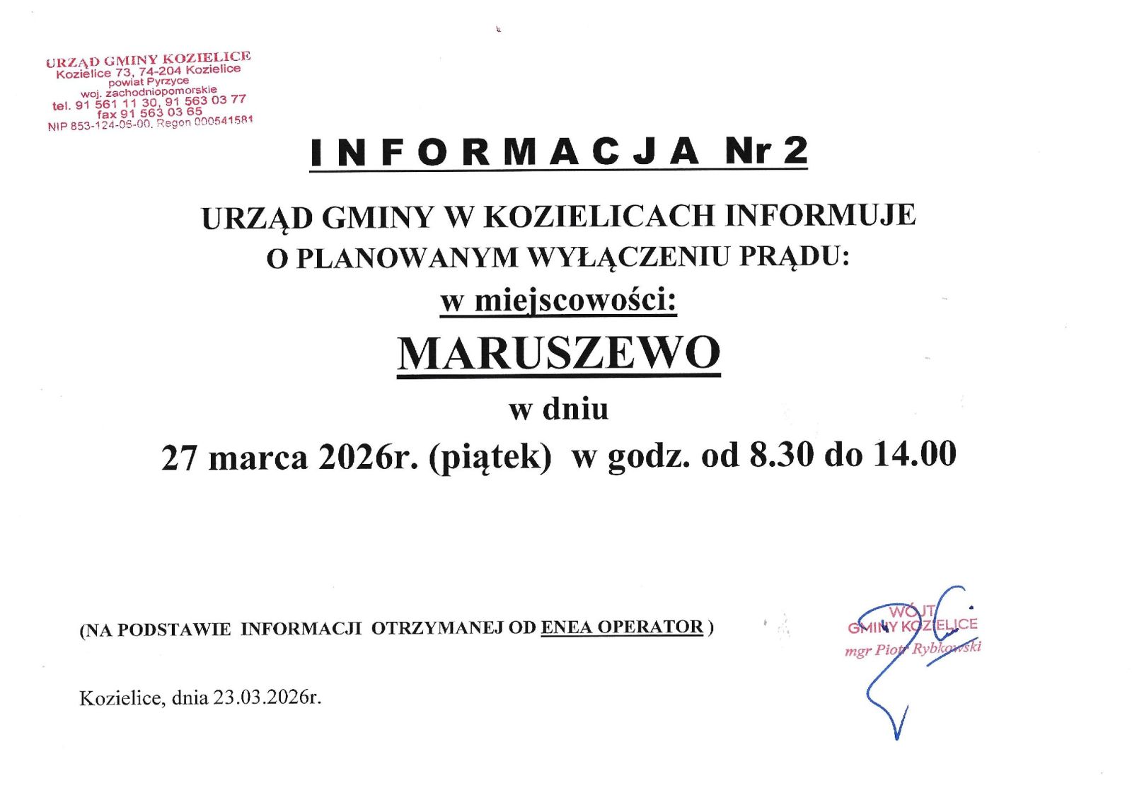 Zdjęcie: INFORMACJA